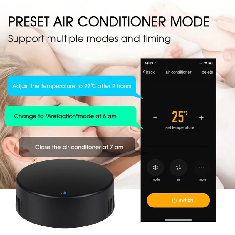 ONENUO TUYA WIFI nuotolinio valdymo pultas Home Smart Life APP Išmanusis WIFI universalus nuotolinio valdymo pultas televizoriui / oro kondicionieriui / ventiliatoriui