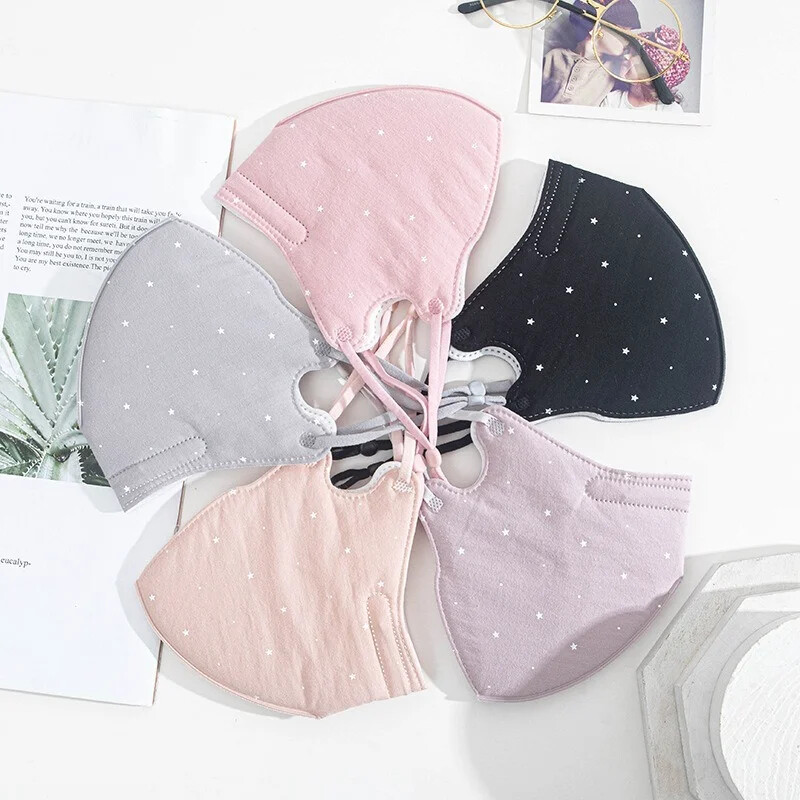 Mască de față cu imprimare pentru adulți, țesătură de bumbac respirabilă, mască lavabilă, unisex, reutilizare, măști rezistente la praf, decorare