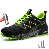 Zaštitne cipele Muške Ženske Čelične kapice protiv pucanja Neuništive lagane prozračne tenisice Radne cipele Zaštitne čizme