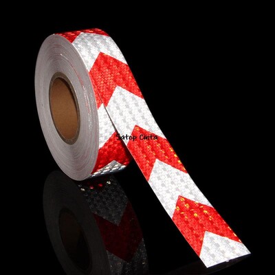 5 cm X 10 m bultiņas atstarojošās lentes Ūdensnecaurlaidīgas sloksnes Brīdinājums Uzmanību Drošība Ceļu plēves atstarotāja uzlīmes automašīnu velosipēda kravas automašīnām piekabēm