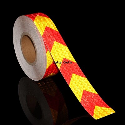 5 cm X 10 m bultiņas atstarojošās lentes Ūdensnecaurlaidīgas sloksnes Brīdinājums Uzmanību Drošība Ceļu plēves atstarotāja uzlīmes automašīnu velosipēda kravas automašīnām piekabēm