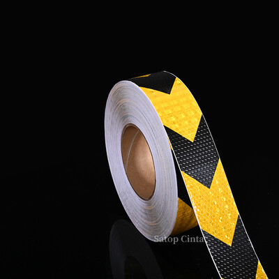 5 cm X 10 m bultiņas atstarojošās lentes Ūdensnecaurlaidīgas sloksnes Brīdinājums Uzmanību Drošība Ceļu plēves atstarotāja uzlīmes automašīnu velosipēda kravas automašīnām piekabēm