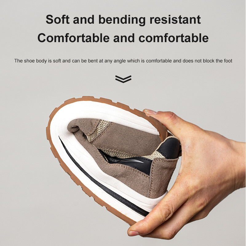 Turvajalatsid Spordijalatsid Meeste tööks tossud Kerged terasest varbad Tree Shipping Industria Safety Tennis