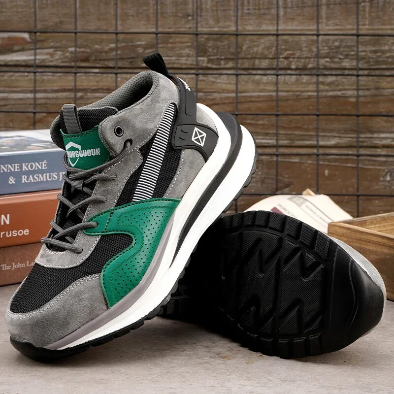 Υψηλής ποιότητας Fashion Work Boots 2023 Ανδρικά Αθλητικά Αθλητικά Αθλητικά Παπούτσια Ατσάλινο Καπάκι στα δάχτυλα Άφθορα Προστατευτικά Ανδρικά Υποδήματα