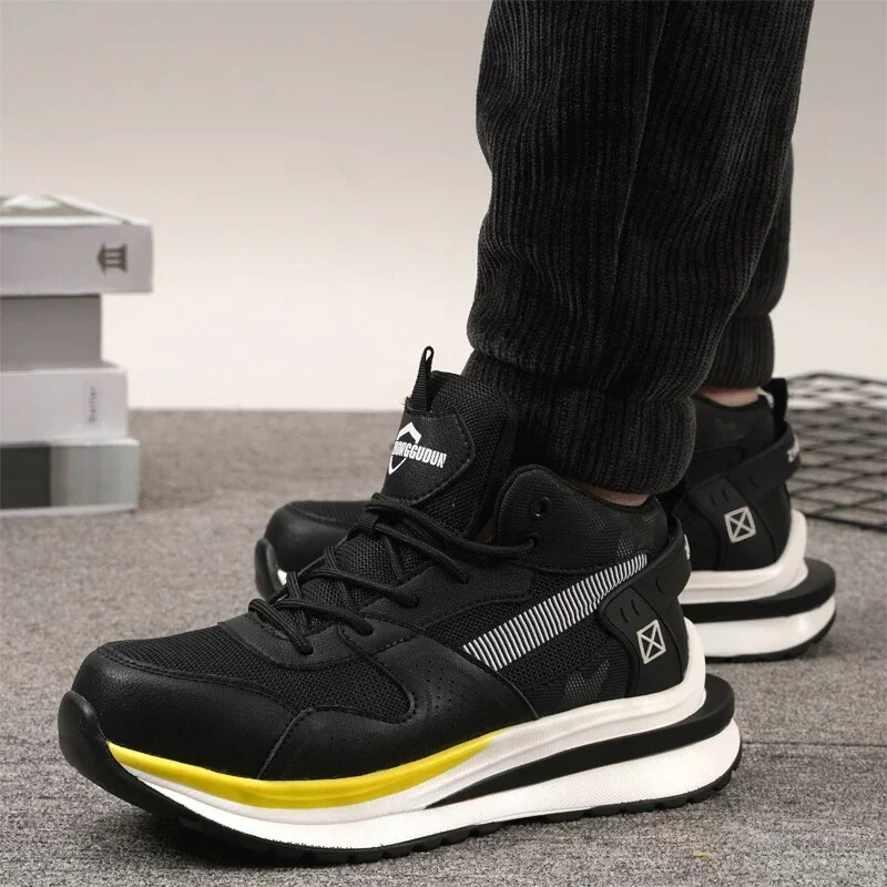 Υψηλής ποιότητας Fashion Work Boots 2023 Ανδρικά Αθλητικά Αθλητικά Αθλητικά Παπούτσια Ατσάλινο Καπάκι στα δάχτυλα Άφθορα Προστατευτικά Ανδρικά Υποδήματα