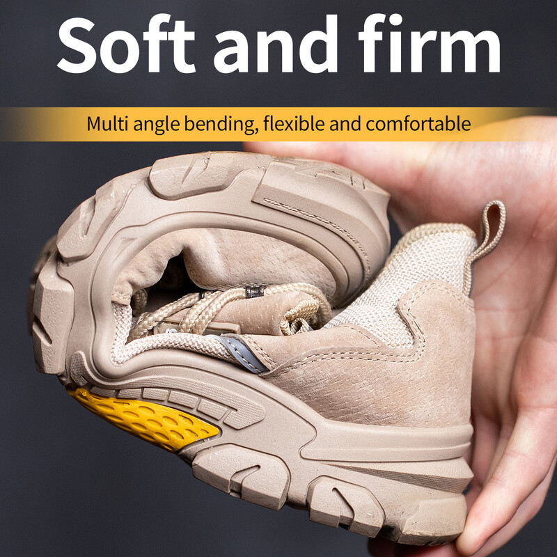 pret punkcijas Darba apavi ar tērauda purngalu pret dzirksteles zamšādas zābaki vīriešiem pretslīdes drošības apavi neiznīcināmi apavi vīriešiem dāvana