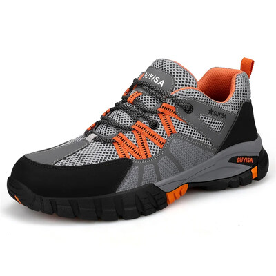 Νέα πάνινα παπούτσια εργασίας 2023 Ατσάλινα παπούτσια για τα δάχτυλα Ανδρικά παπούτσια ασφαλείας Παπούτσια εργασίας με προστασία από τρύπημα Μπότες Μόδα άφθαρτα υποδήματα Ασφάλεια