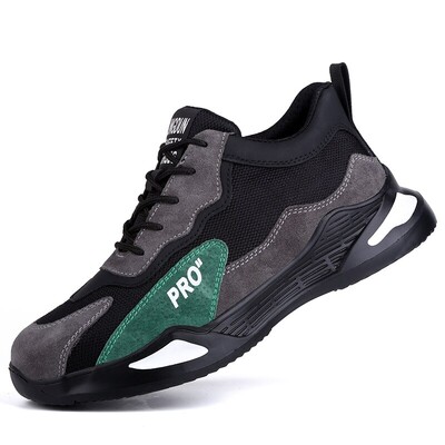 Madingi saugos batai Vyriški batai Plieniniai pirštai Batai Vyriški Nepramušami darbiniai sportbačiai Vyriški batai Darbiniai batai Nesunaikinama avalynė