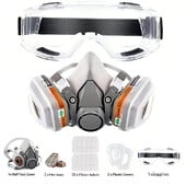 6200 Pola lica protiv prašine, plinska maska, respirator za industrijsku boju u spreju, kemijske organske pare s filtrima za zaštitu široke uporabe