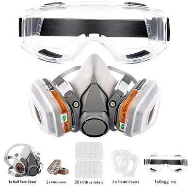 6200 Pola lica protiv prašine, plinska maska, respirator za industrijsku boju u spreju, kemijske organske pare s filtrima za zaštitu široke uporabe