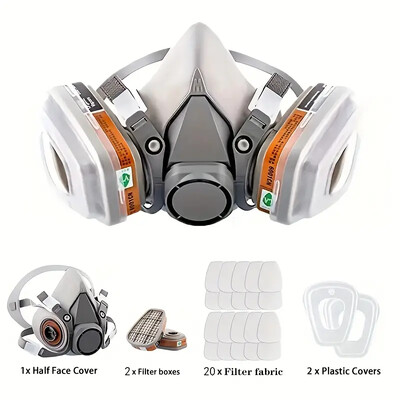 6200 Pola lica protiv prašine, plinska maska, respirator za industrijsku boju u spreju, kemijske organske pare s filtrima za zaštitu široke uporabe