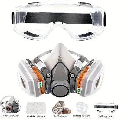 6200 Pola lica protiv prašine, plinska maska, respirator za industrijsku boju u spreju, kemijske organske pare s filtrima za zaštitu široke uporabe