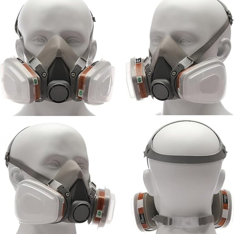 6200 Pola lica protiv prašine, plinska maska, respirator za industrijsku boju u spreju, kemijske organske pare s filtrima za zaštitu široke uporabe