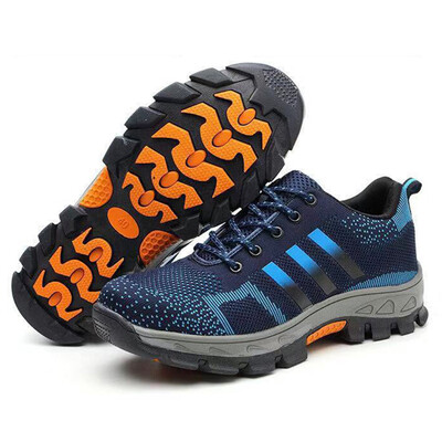 Unisex pánske bezpečnostné topánky s oceľovou špičkou, protišmykové topánky, nezničiteľné topánky