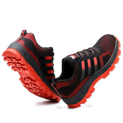 Unisex pánske bezpečnostné topánky s oceľovou špičkou, protišmykové topánky, nezničiteľné topánky