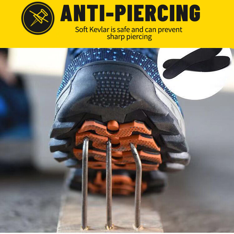 Unisex pánske bezpečnostné topánky s oceľovou špičkou, protišmykové topánky, nezničiteľné topánky