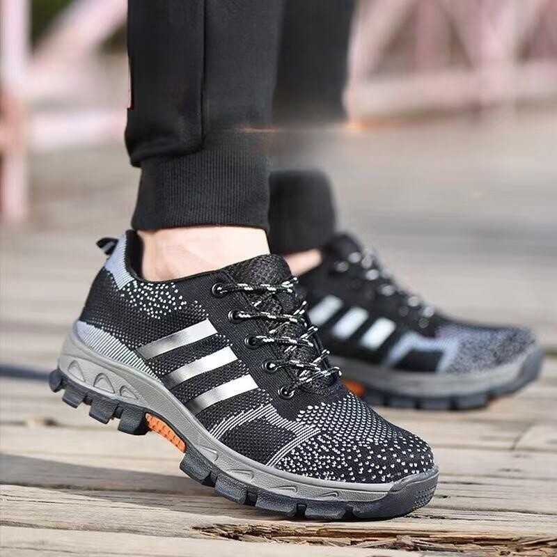 Unisex pánske bezpečnostné topánky s oceľovou špičkou, protišmykové topánky, nezničiteľné topánky