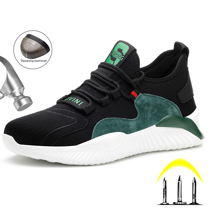 Παπούτσια Ασφαλείας Ανδρικά Γυναικεία Παπούτσια Εργασίας Ατσάλινο Καπάκι Δάχτυλων Μπότες Ασφαλείας Ανδρικά πάνινα παπούτσια εργασίας Κατασκευαστικά άφθαρτα Ανδρικά παπούτσια