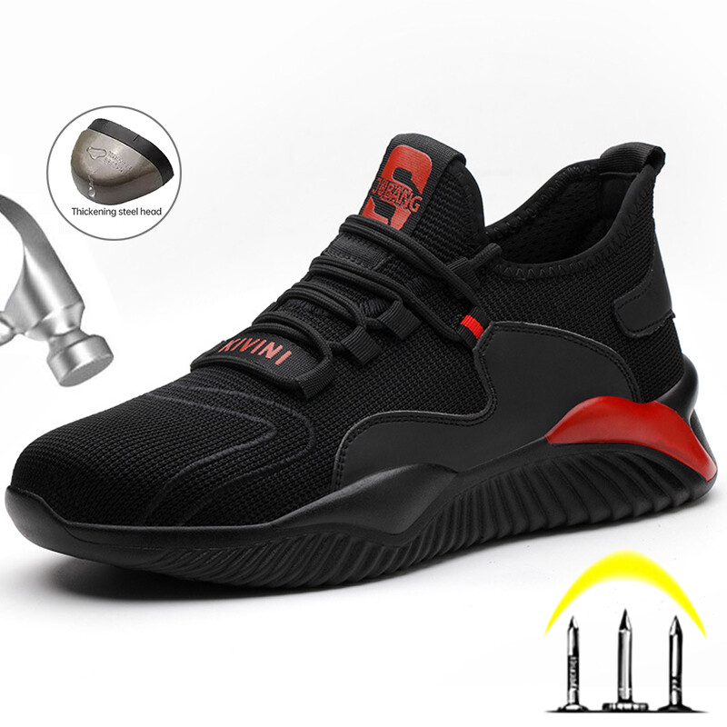 Παπούτσια Ασφαλείας Ανδρικά Γυναικεία Παπούτσια Εργασίας Ατσάλινο Καπάκι Δάχτυλων Μπότες Ασφαλείας Ανδρικά πάνινα παπούτσια εργασίας Κατασκευαστικά άφθαρτα Ανδρικά παπούτσια