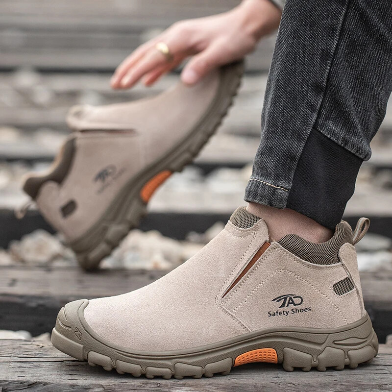 Vyriški apsauginiai batai suvirinimui Vyriški Apsauginiai darbo batai Nedūžtantys statybiniai batai Nepramušami Nesunaikinami batai Saugūs darbo batai