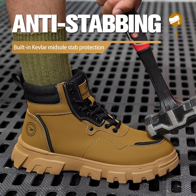 Uued 2024. aasta mood veekindlad meeste töökaitsesaapad, terasest varbad, hävimatud jalanõud, purunemisvastased kaitsvad meeste töötossud