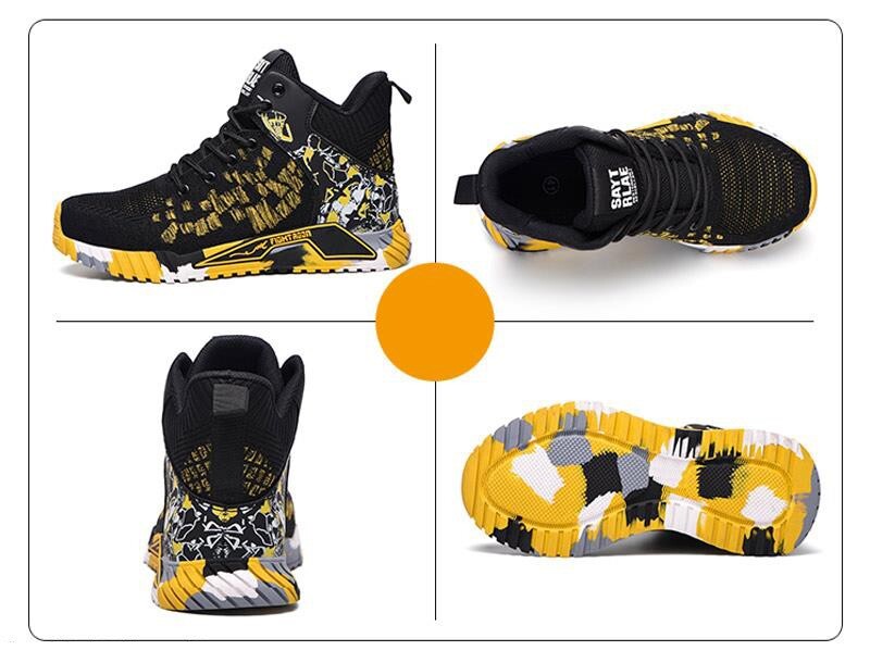 Visu sezonu vīriešu drošības apavi Lidojoši austi, elpojoši tērauda purngali, triecienizturīgi, caurduršanas, vidēja griezuma kedas Zapatos De Seguridad