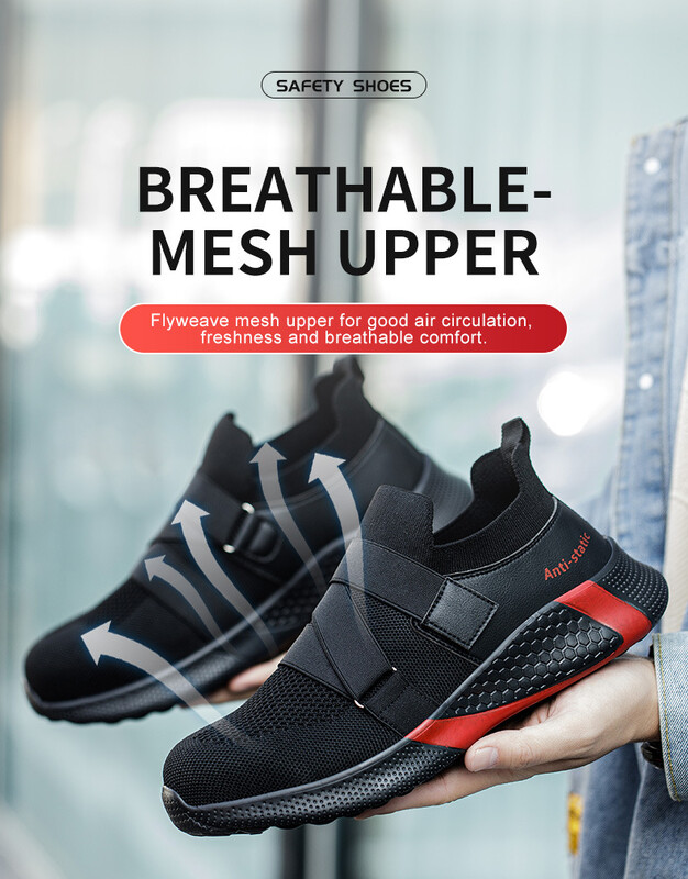 Lengvi vyriški apsauginiai batai Plieniniai pirštai Darbo batai Apsauginiai apsauginiai sportbačiai Nedūžtantys Antistatiniai darbo saugos batai