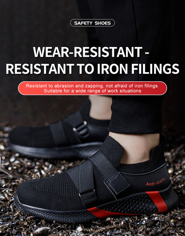 Lengvi vyriški apsauginiai batai Plieniniai pirštai Darbo batai Apsauginiai apsauginiai sportbačiai Nedūžtantys Antistatiniai darbo saugos batai