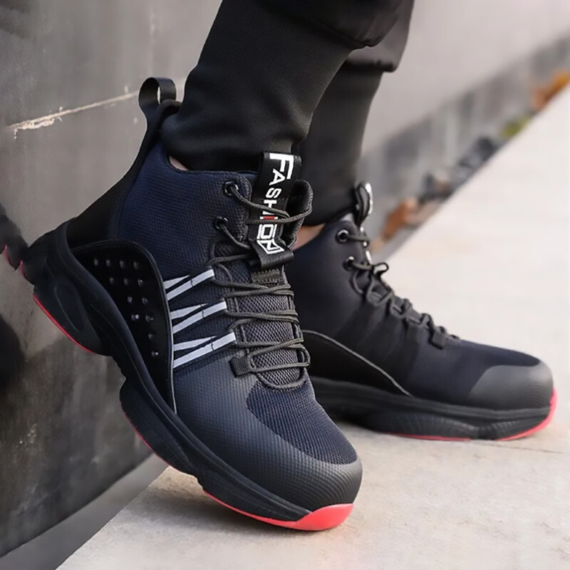 Παπούτσια ασφαλείας παπούτσια εργασίας ατσάλινα δάχτυλα ανδρικά μπότες εργασίας με προστασία από τρύπημα άφθαρτη ασφάλεια ελαφριά