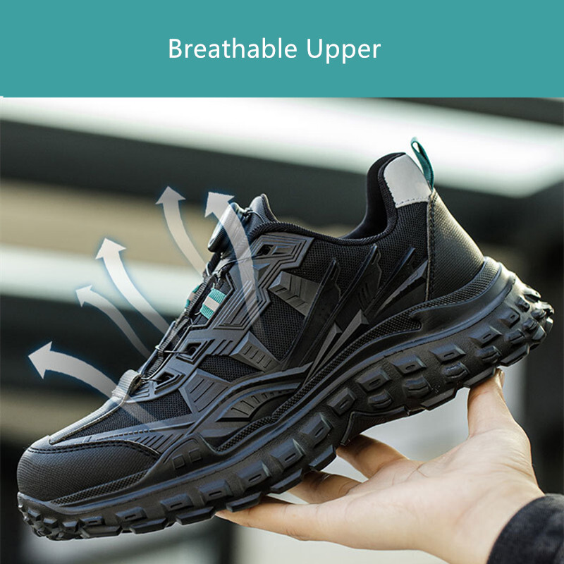 ελαφριά παπούτσια ασφαλείας ανδρικά προστατευτικά παπούτσια εργασίας ατσάλινο καπάκι μύτης μπότες εργασίας με προστασία από τρύπημα ανδρικά αντιολισθητικά παπούτσια εργασίας