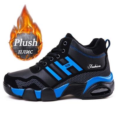 Žieminiai odiniai batai Vyriški Vandeniui atsparūs Vyriški sportbačiai Šilti žygiai Darbas Laisvalaikio batai Vyras Rudens Neslystantis Aukšta viršūnė Žygiai Sportas