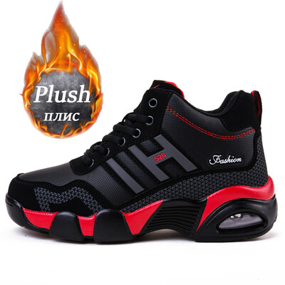 Žieminiai odiniai batai Vyriški Vandeniui atsparūs Vyriški sportbačiai Šilti žygiai Darbas Laisvalaikio batai Vyras Rudens Neslystantis Aukšta viršūnė Žygiai Sportas