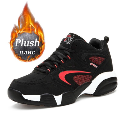 Žieminiai odiniai batai Vyriški Vandeniui atsparūs Vyriški sportbačiai Šilti žygiai Darbas Laisvalaikio batai Vyras Rudens Neslystantis Aukšta viršūnė Žygiai Sportas