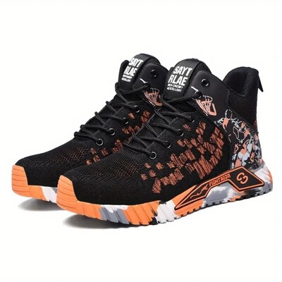 Παπούτσια ασφαλείας Man for Work Μπότες ασφαλείας Steel Toe Work Sneakers Αντιδιατρητικά παπούτσια εργασίας Fashion High Top Άφθαρτα παπούτσια