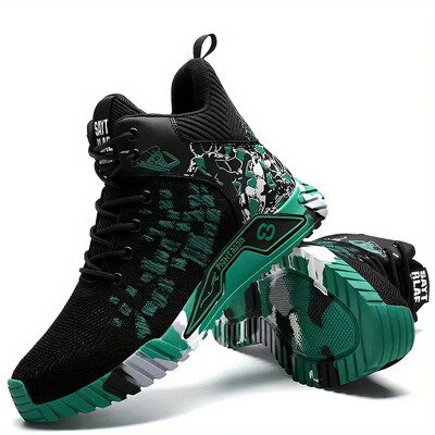 Παπούτσια ασφαλείας Man for Work Μπότες ασφαλείας Steel Toe Work Sneakers Αντιδιατρητικά παπούτσια εργασίας Fashion High Top Άφθαρτα παπούτσια