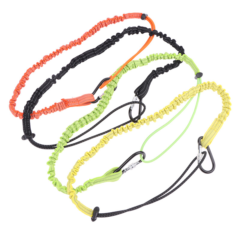 Safety Bungee Tether Tool Lanyard with Carabiner Hook Climbing Working Anti-Falling Safety Rope Aerial Work Climbing Αξεσουάρ