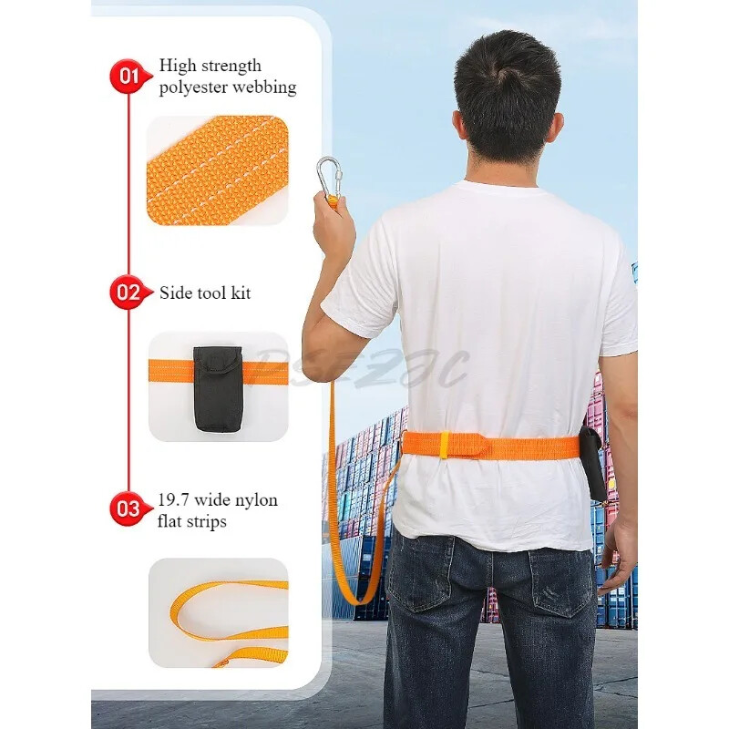 Electrician marin cu o singură talie Operație la înaltă altitudine Protecția muncii Centura ușoară în talie Centura de siguranță Funie de siguranță