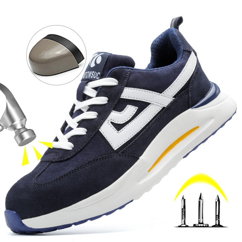 Παπούτσια εργασίας που αναπνέουν Ανδρικά παπούτσια ασφαλείας από ατσάλινα δάχτυλα κατά του μαχαιριού Ανδρικά παπούτσια εργασίας ασφαλείας Γυναικεία άφθαρτα παπούτσια