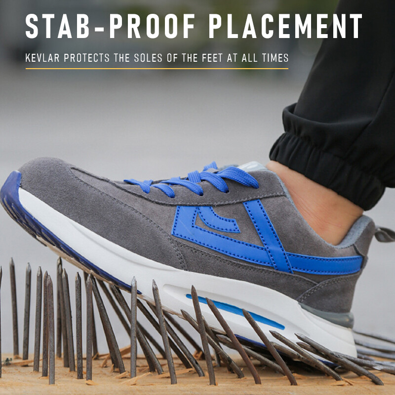 Παπούτσια εργασίας που αναπνέουν Ανδρικά παπούτσια ασφαλείας από ατσάλινα δάχτυλα κατά του μαχαιριού Ανδρικά παπούτσια εργασίας ασφαλείας Γυναικεία άφθαρτα παπούτσια