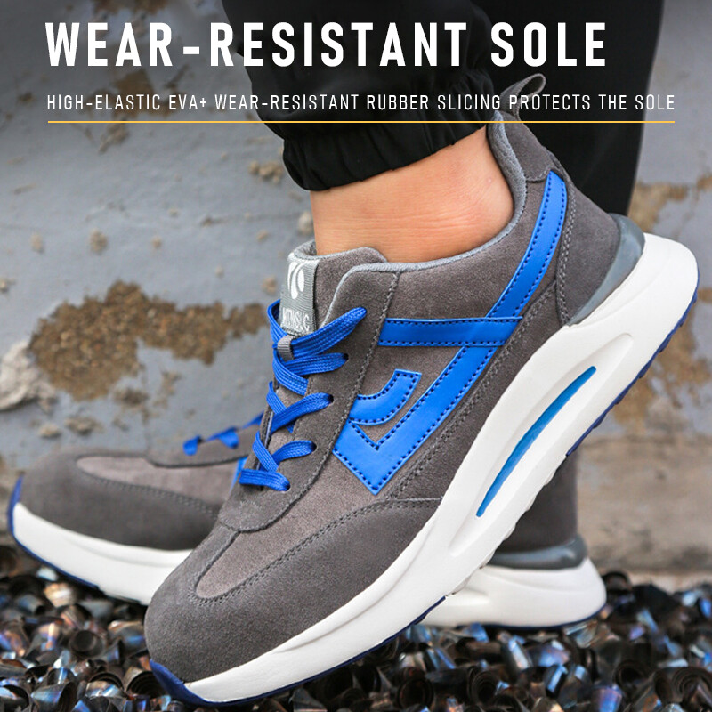 Παπούτσια εργασίας που αναπνέουν Ανδρικά παπούτσια ασφαλείας από ατσάλινα δάχτυλα κατά του μαχαιριού Ανδρικά παπούτσια εργασίας ασφαλείας Γυναικεία άφθαρτα παπούτσια