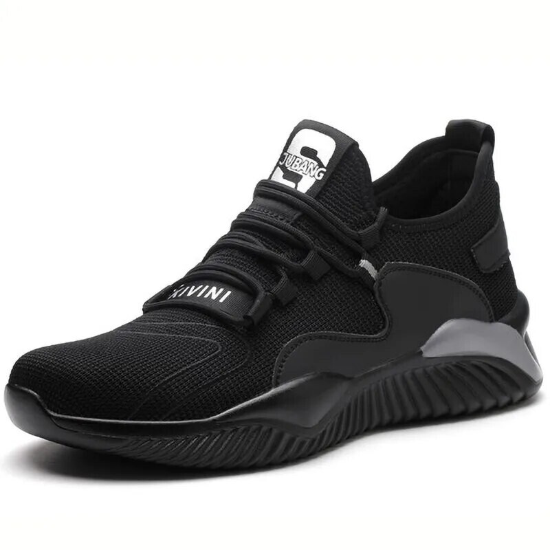 Hävimatud jalanõud Meeste töökingad terasest ninakorgiga, torkekindlad saapad Kerged hingavad tossud