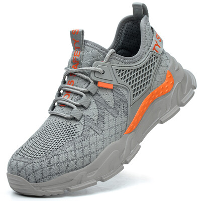 Hingavad meeste turvajalatsid Komposiitvarbad, purunemisvastased tööjalatsid tossud meeste kaitsejalatsid isolatsiooniga 6KV töösaapad meessoost