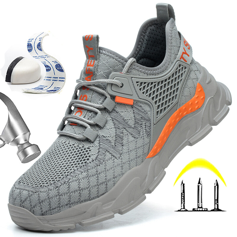 Hingavad meeste turvajalatsid Komposiitvarbad, purunemisvastased tööjalatsid tossud meeste kaitsejalatsid isolatsiooniga 6KV töösaapad meessoost