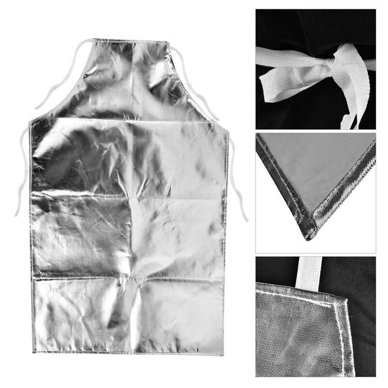 1000 °C hőálló kötény Alumínium fólia hőszigetelő kötény Anti és forrázásgátló tűzgátló védőruházat