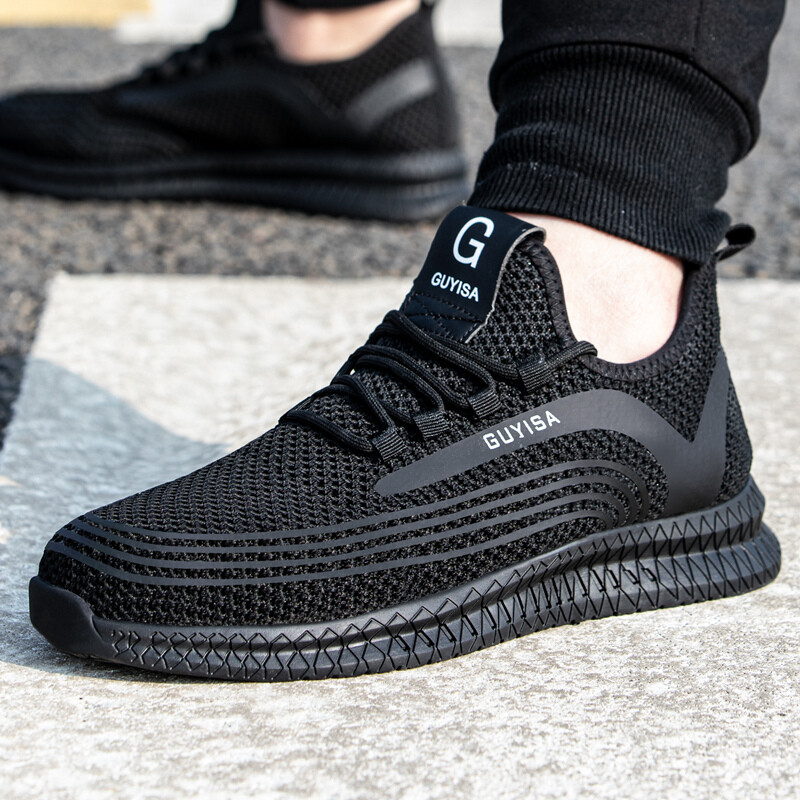 Pantofi de siguranță respirabili pentru bărbați, cu vârf de oțel, cizme de lucru pentru industrie, pantofi indestructibili pentru bărbați, pantofi de lucru rezistenti la perforare