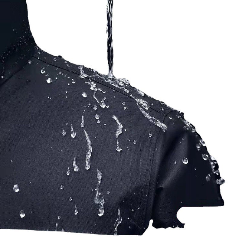 Pelenă de ploaie lungă, rezistentă la ploaie, îngroșată, pentru călătorii pentru studenți, drumeții și alpinism. Costum dintr-o bucată pentru bărbați și femei.