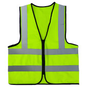 Augstas redzamības veste 2 atstarojoša sloksne Augstas redzamības jaka Vairāku kabatu atstarojoša veste āra satiksmes drošības riteņbraukšanai
