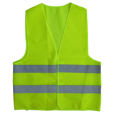 Augstas redzamības veste 2 atstarojoša sloksne Augstas redzamības jaka Vairāku kabatu atstarojoša veste āra satiksmes drošības riteņbraukšanai