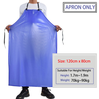 Daugkartinio naudojimo vandeniui atspari PVC prijuostė, rankovės, moteriškos/vyriškos darbo saugos kombinezonai, skirti mėsininkui Fisher maisto gamyklai virtuvės prijuostė