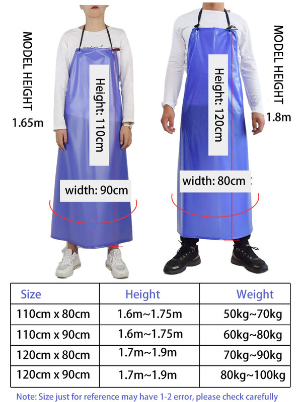 Daugkartinio naudojimo vandeniui atspari PVC prijuostė, rankovės, moteriškos/vyriškos darbo saugos kombinezonai, skirti mėsininkui Fisher maisto gamyklai virtuvės prijuostė
